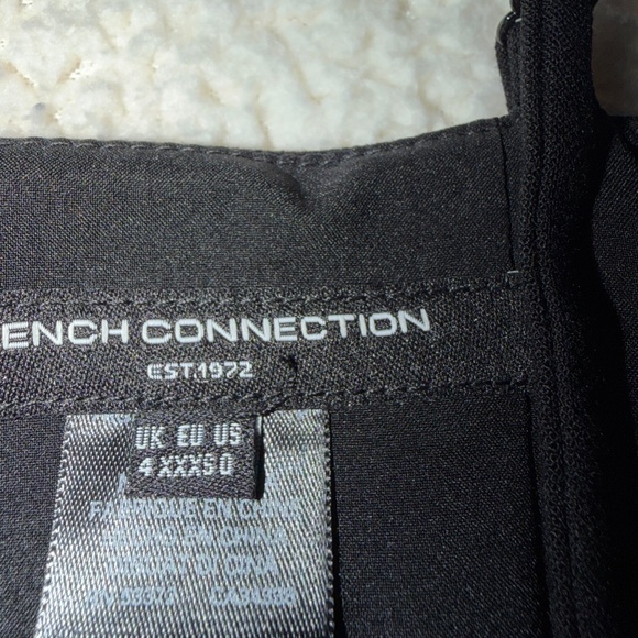 French Connection Black Mini Dress, Women Size 0 - Picture 3 of 3